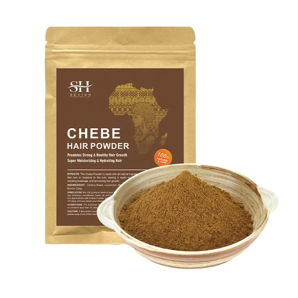 Polvo de Chebe de Nigeria 100% Natural, ingrediente para el cabello superrápido de África, artesanía Local con Sevich Regrowth Anti Modern F1P5