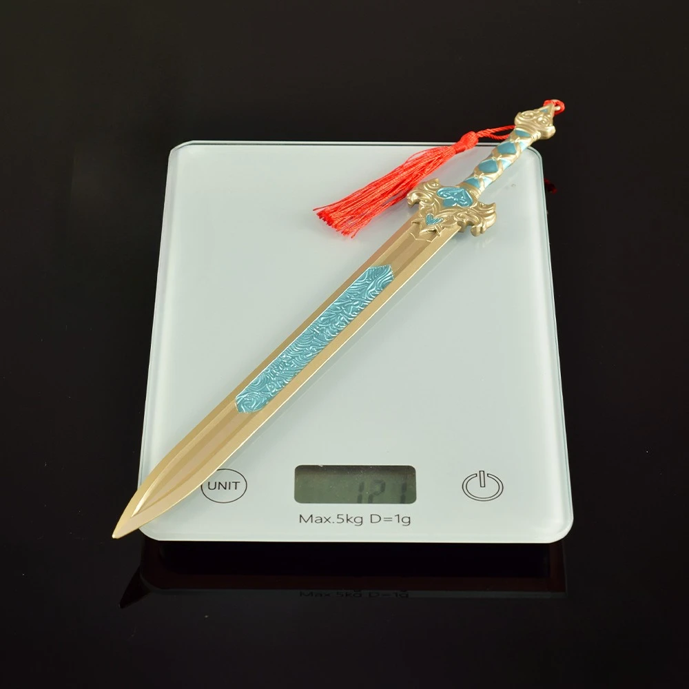 30 سنتيمتر/11.81in Fengshen لعبة الطرفية مو يي أسلحة السيف نموذج السيف القديم الحرف المعدنية تحصيل الحلي الصبي لعبة الهدايا