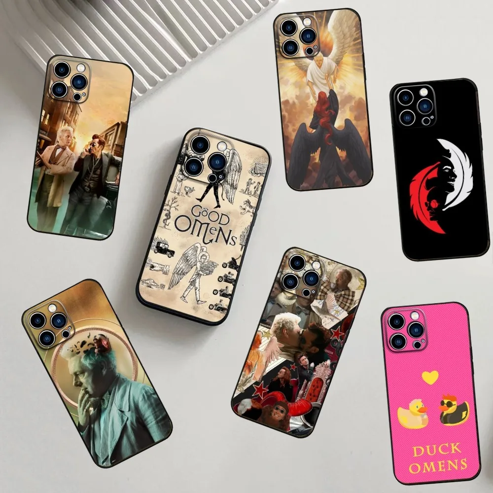 Good TV O-Omens Phone Case For iPhone 16,15,14,13,12,11,Pro,X,XS,Max,XR,Plus,Mini Soft Silicone Black Shockproof TPU