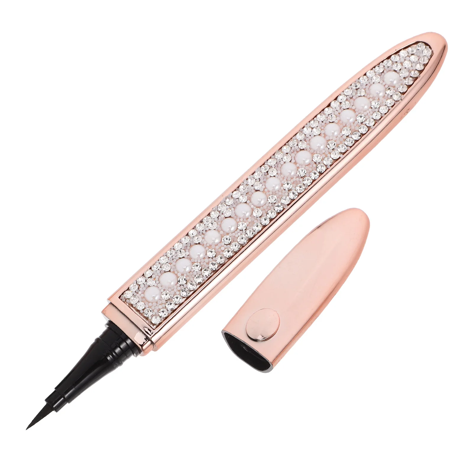 Stylo Eyeliner liquide à paillettes de diamant, longue durée, pointe Fine sans floraison, outil de maquillage auto-adhésif pour femmes