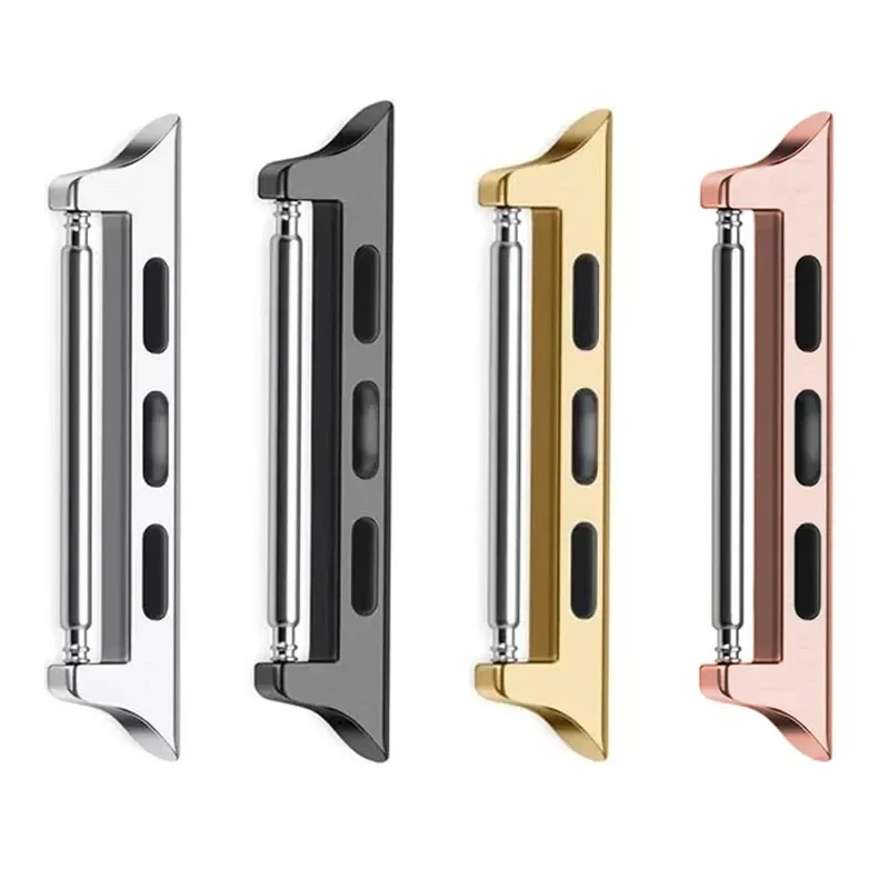 Connector Adapter for Apple Watch Series 38 40 41mm Band Connectors for Iwatch 44 45  49mm 46mm  Stainless Steel 10 8 7 SE 5 4 3