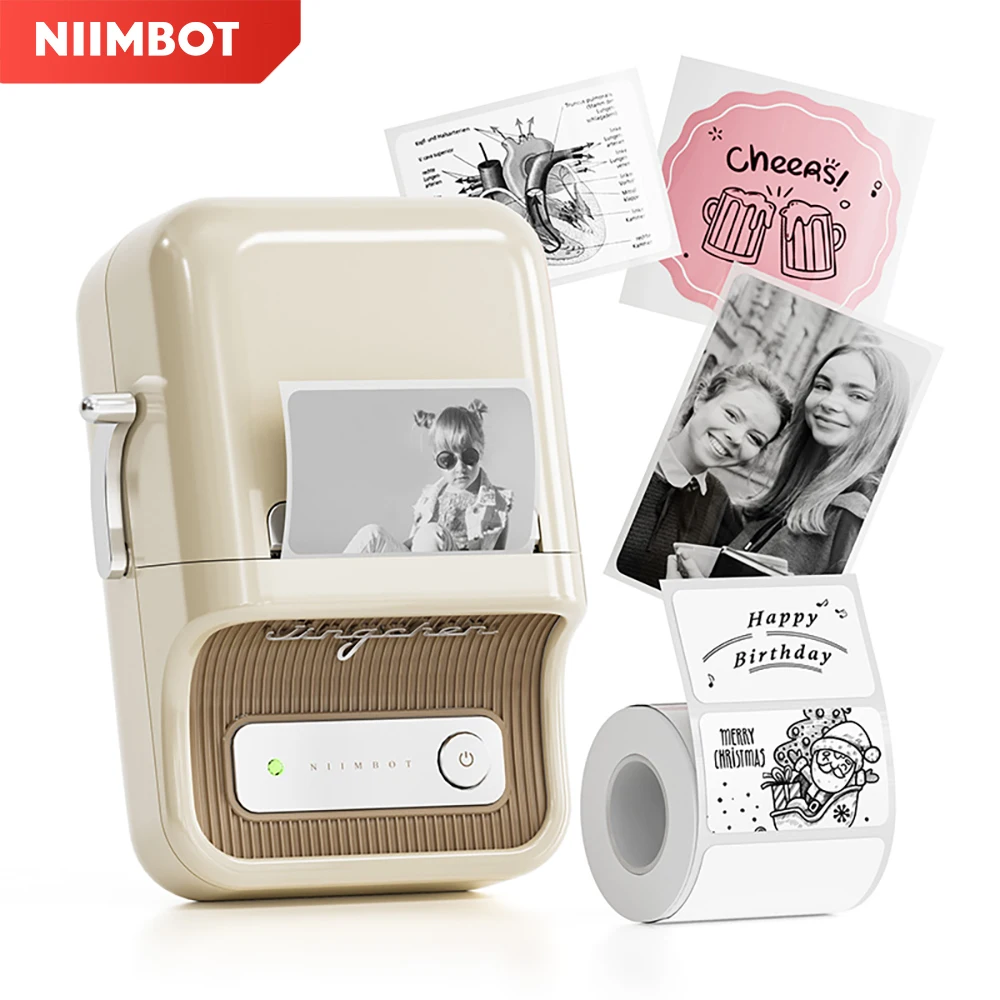 

Niimbot B21 Pro/B31 Wireless Label Printer Inkless Thermal Photos Receipts Notes Business Printer for Home Office School