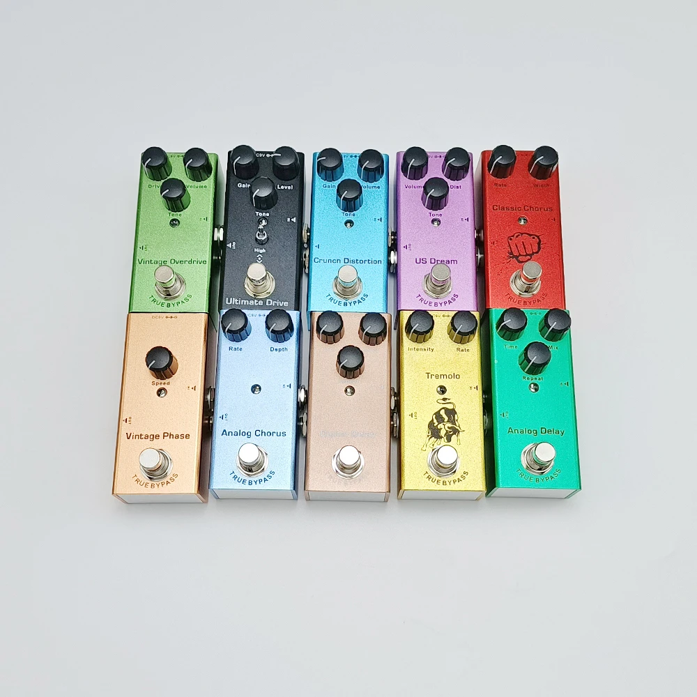 

18pcs Electric Guitar Pedal Vintage Overdrive/Distortion Crunch/Distortion/US Dream/Classic Chorus/Vintage Phase/Digital Delay