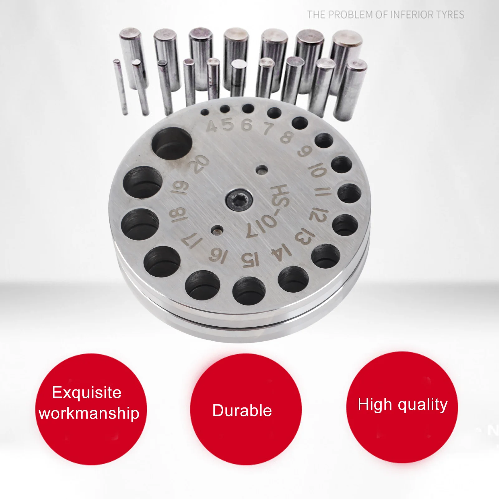 Round Disc Cutter Set Professional Steel Jewelry Making Metal Forming Pendant Punch Tool Punch Die Disc Round Disc Cutter