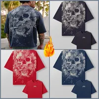 YoungLa- American style new men's oversized T-shirt for runners, sports and fitness, loose cotton casual short sleeves
