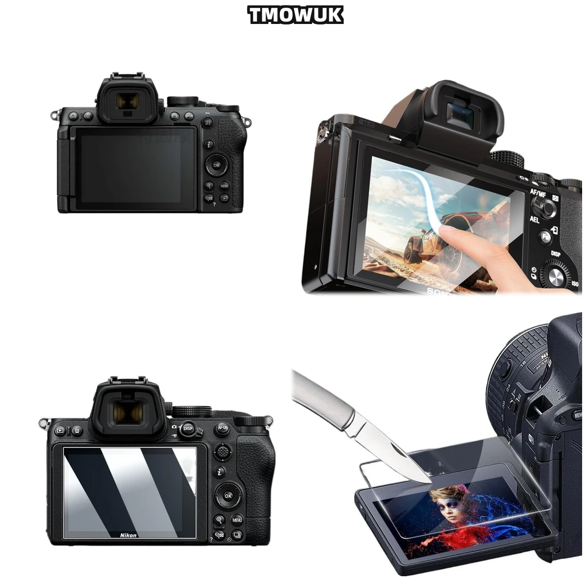 

For Nikon Z50 Camera Screen Guard 9H Hardness Tempered Glass HD Clear Anti-Scratch Protective Film.