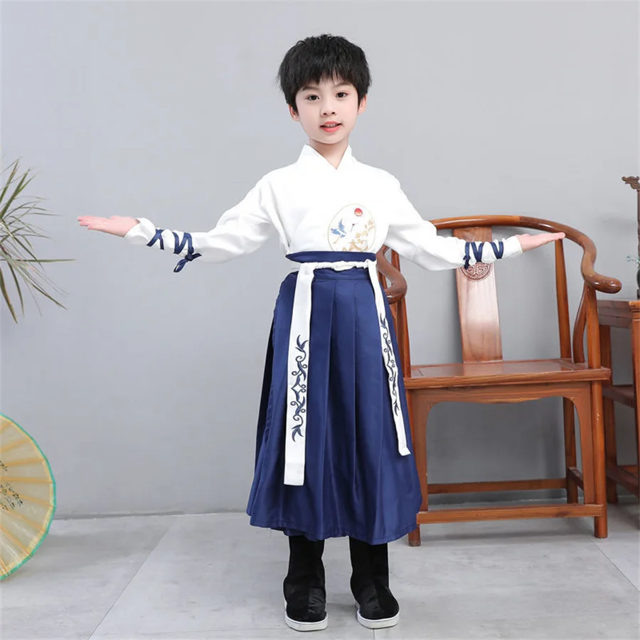 Ancient Chinese Costume Kids Child Seven Fairy Hanfu Dress Clothing Folk Dance Performance Chinese Traditional Dress For Girls
