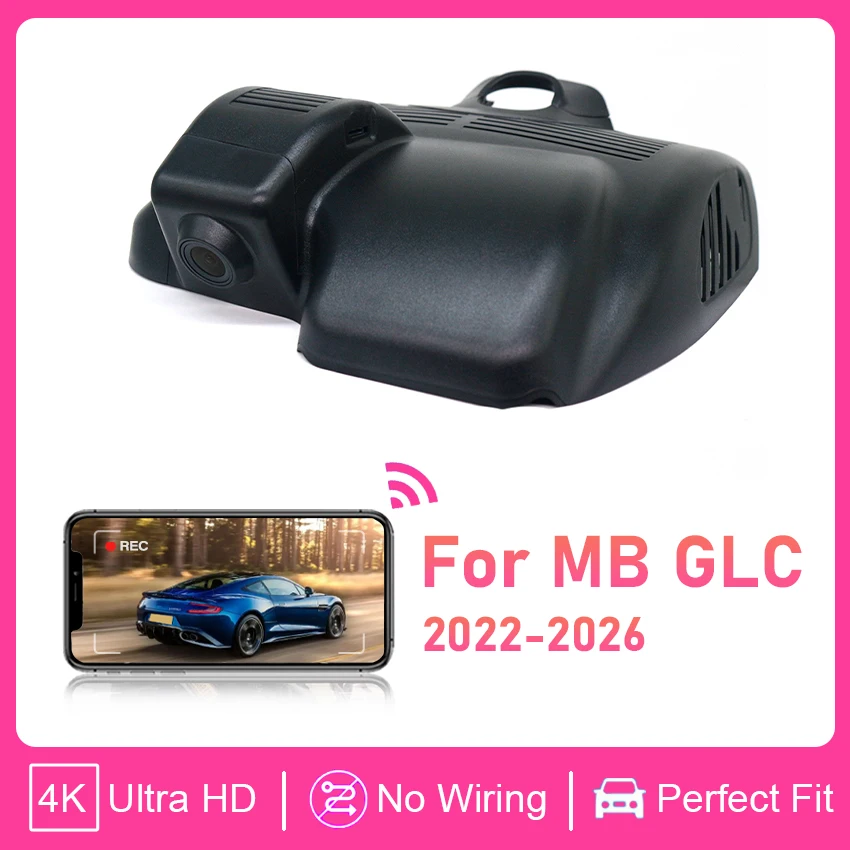 

HD 4K 2160P Car DVR Dash Cam Wifi Front Rear Camera for Mercedes Benz GLC X254 C254 GLC300 GLC350 2022 2023 2024 2025 2026
