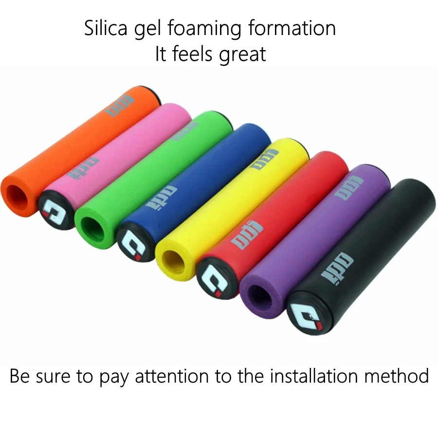 

ODI MTB Handlebar Grips Mountain Bicycle Folding Bike Cover Ultralight Anti Slip Silica Gel Foaming Including Plug Bicycle Parts