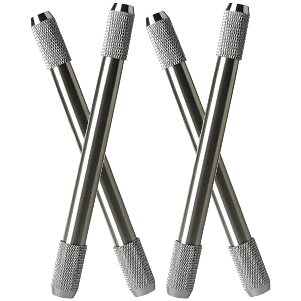 

4pcs Pencil Extender Double Head Metal Drawing Tool for Short Pencils Watercolor Craft School Supplies