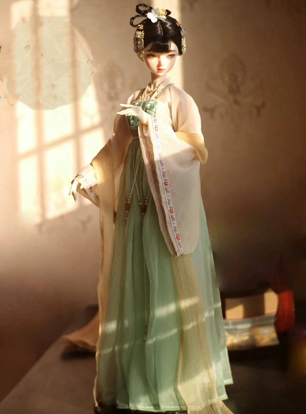 1/6 1/5 1/4 1/3 Scale BJD Ancient Costume Chinese Hanfu Fairy Dress Outfit For BJD/SD MSD SD13 Big Girl Doll Accessories A1231