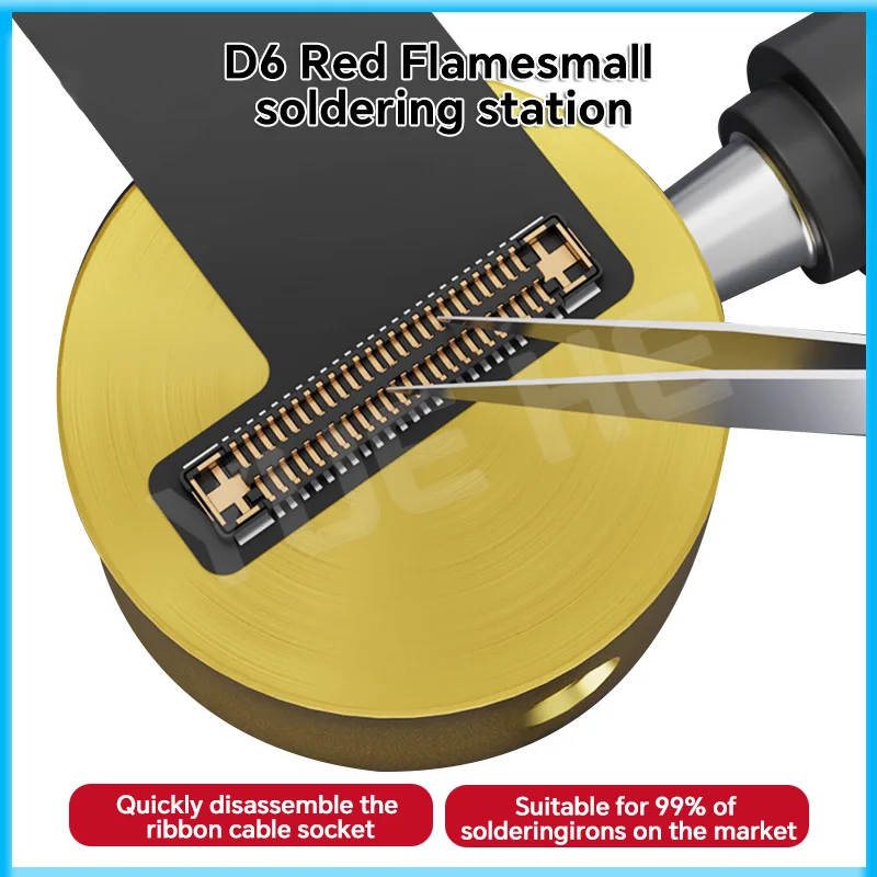 

Lanrui D6 Mini Small Soldering Welding Station Fits 99% of Soldering Irons on Market for Phone Screen Cable Chip Soldering Tools