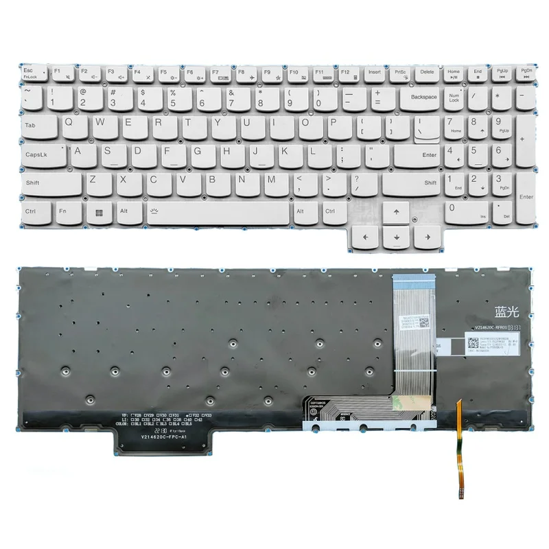 M  for Lenovo Legion S7 16IAH7 82TF 16ARHA7 82UG Y9000X 2022 Keyboard US Backlit Gray/RGM/black