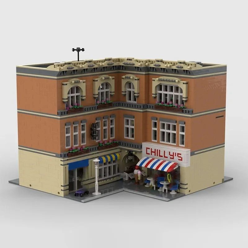 6198pcs MOC Sports Store Modulared Model Building Blocks Construction Christmas Gifts Assemble DIY Education Brick Toy Birthday