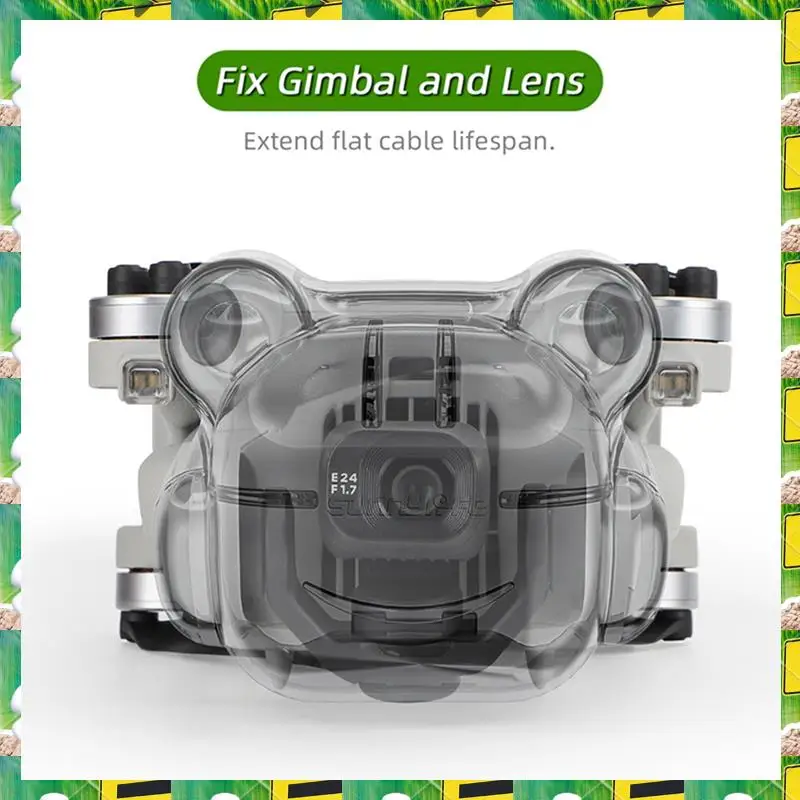 3C Electron SUNNYLIFE 1 Piece Lens Cover Gimbal Integrated Quick-Release Protective Cover Transparent-Gray Plastic For DJI Mini