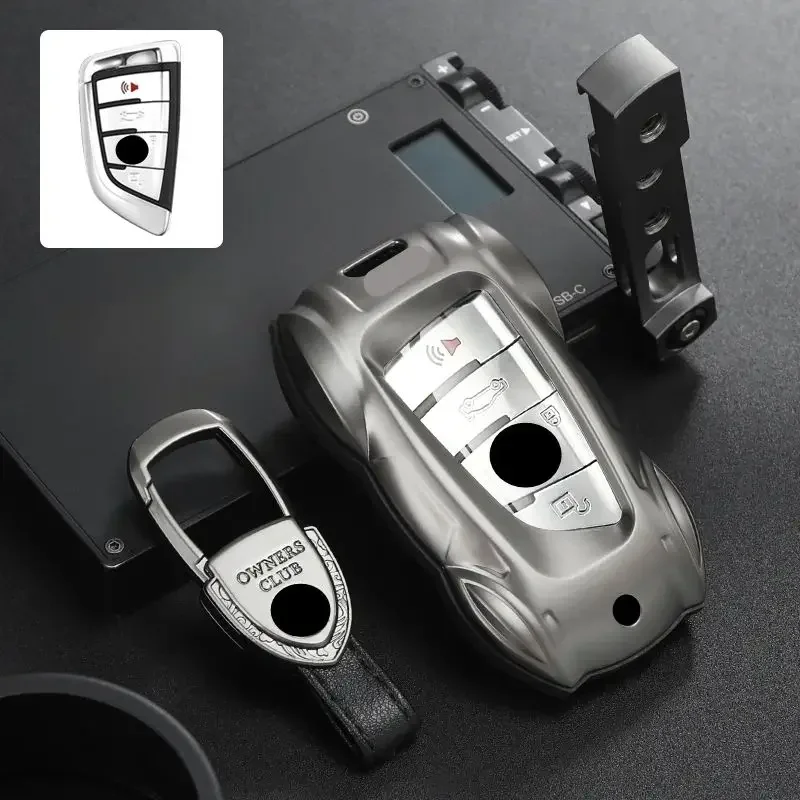 

Metal Car Remote Key Cover Case Holder Shell Fob For BMW 225i 325i 530i 630i 840i 120i X3 X6 X5 X7 X1 I3 X2 1 3 5 7 Series 740i