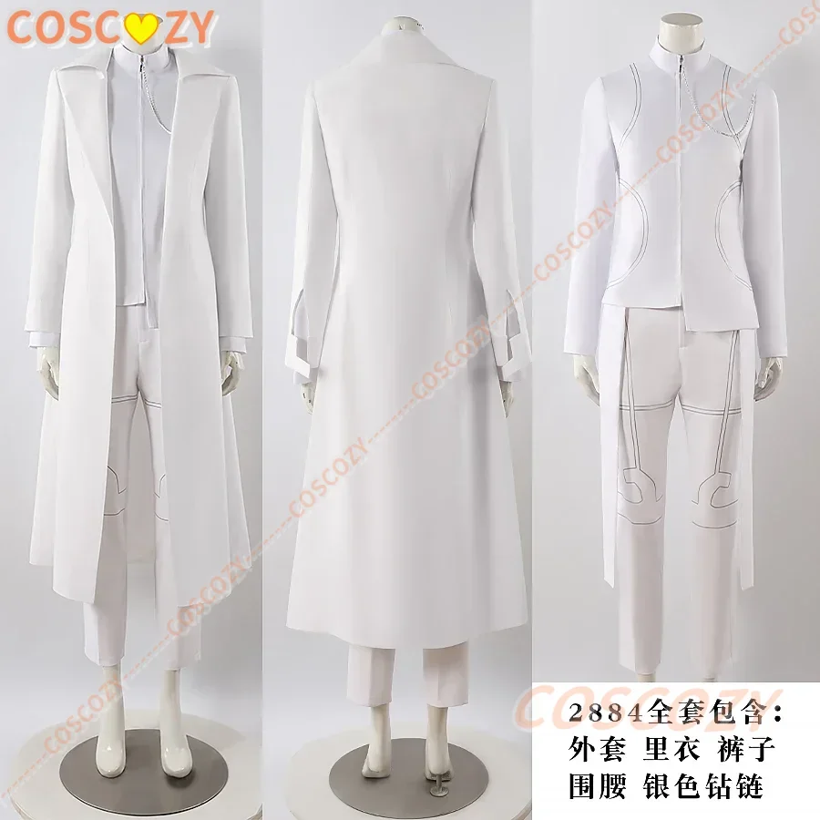 Customized Anime Alien Stage R6 Ivan Cosplay Costume Wig White Suit Coat Pants Halloween Party IDOL Singing Uniforms Men's Suit