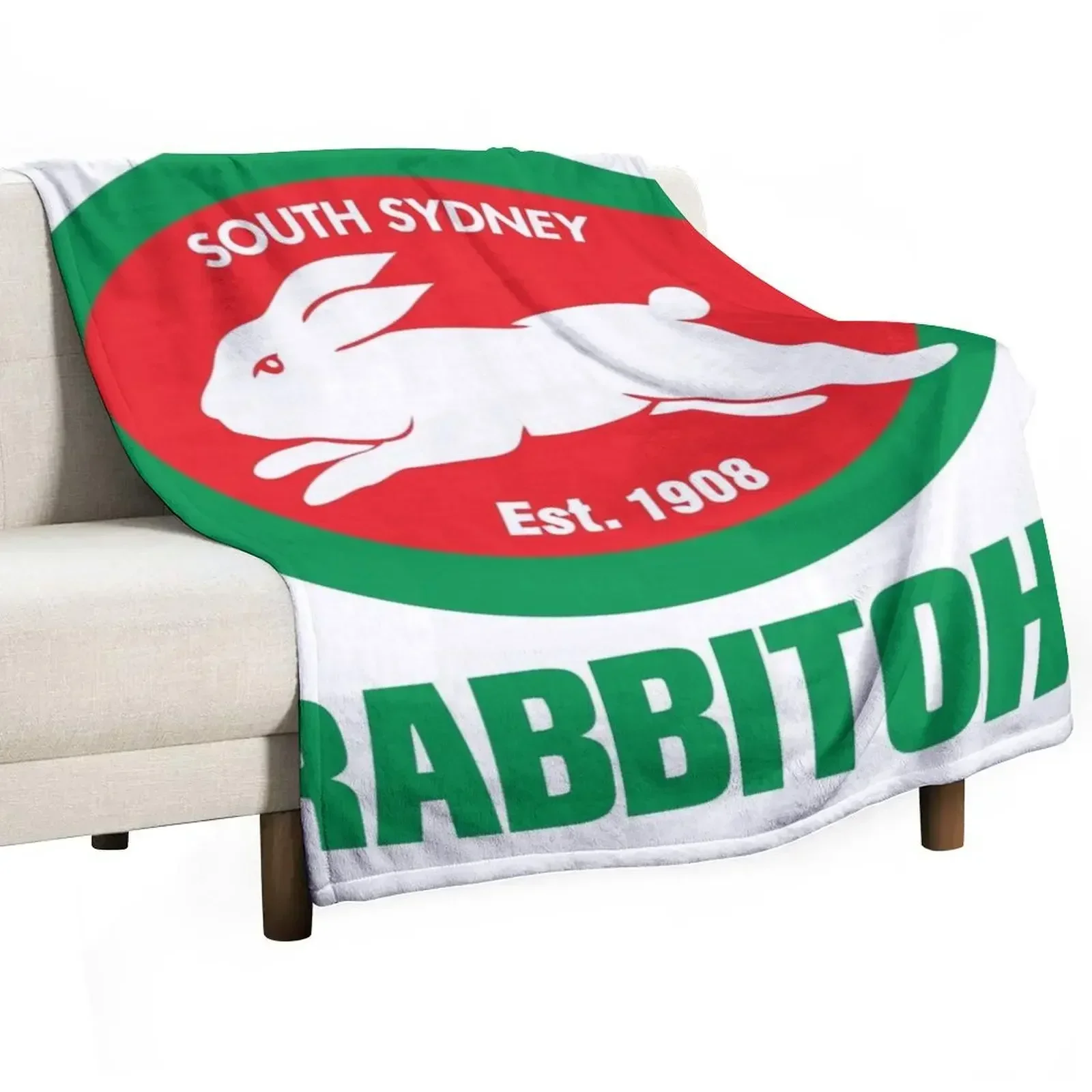 south-rabbitohs Throw Blanket Picnic blankets and throws Retros Blankets