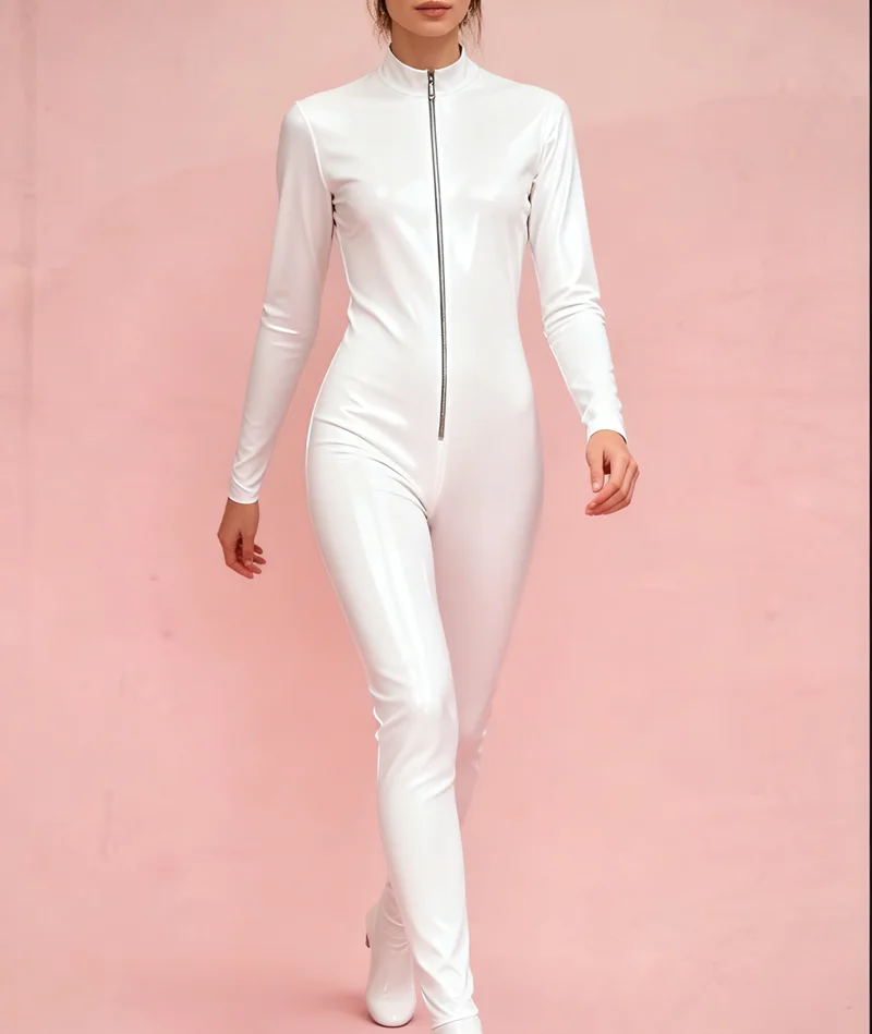 

Latex Rubber Catsuit Fashion uniform Suit Bodysuit Gummi Halloween Cosplay