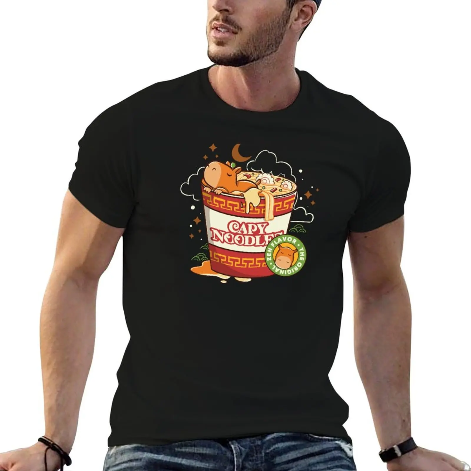 Camiseta Capy Noodles de Tobe Fonseca, camiseta para hombre, 100% algodón, camiseta de marca de lujo para hombre, camiseta de algodón para hombre, camiseta de verano