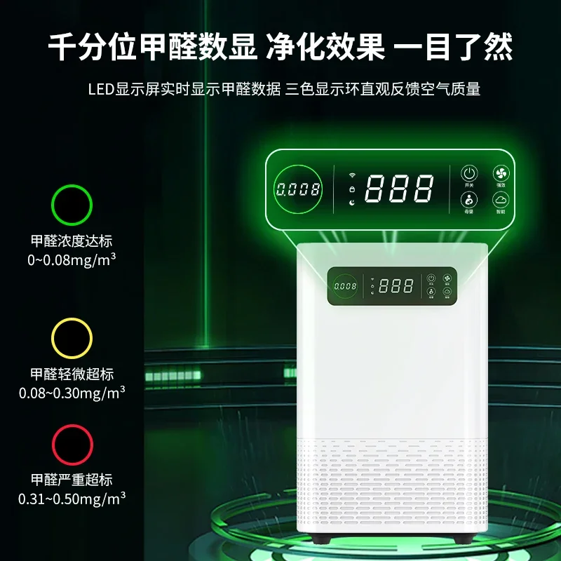 Formaldehyde removal air purifier for decoration, quick move in, formaldehyde artifact, intelligent formaldehyde removal device
