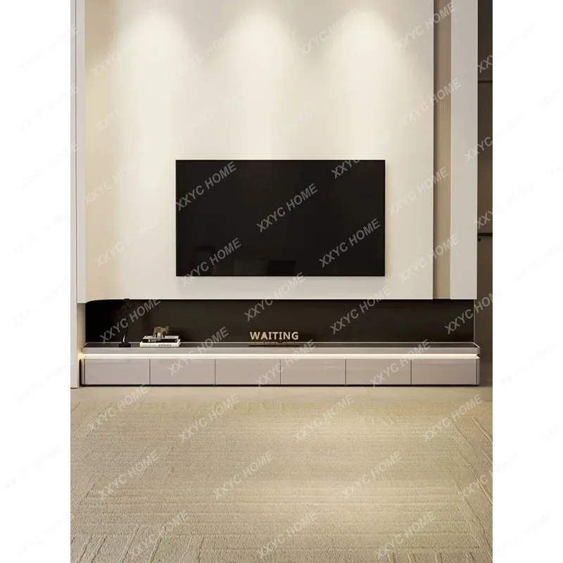 XX floor TV cabinet light luxury high sense modern simple ultra-thin cream style living room