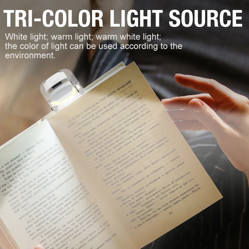 Mini USB Book Clip Light Portable Reading Lamp with Adjustable Clip for Efficient Illumination Hot Sale view 4
