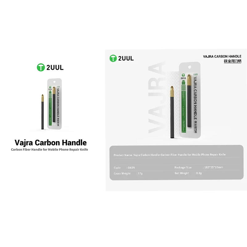 

2UUL DA29 Vajra Карбоновая ручка Ручка из углеродного волокна для ремонта мобильных телефонов Нож для ремонта материнской платы мобильного телефона BGA Ремонт процессора