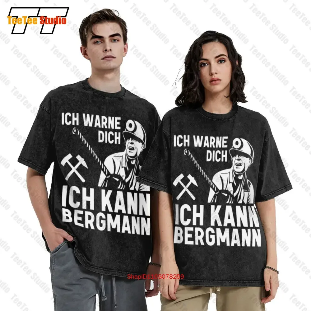 Ich Warne Dich Ich Kann Bergmann Bergbau Neu Vintage Oversized T-Shirt UYC2