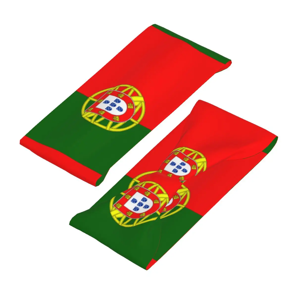 Flag Of Portugal Elastic Hair Band Yoga Headband Makeup Hair Hoop Headwrap