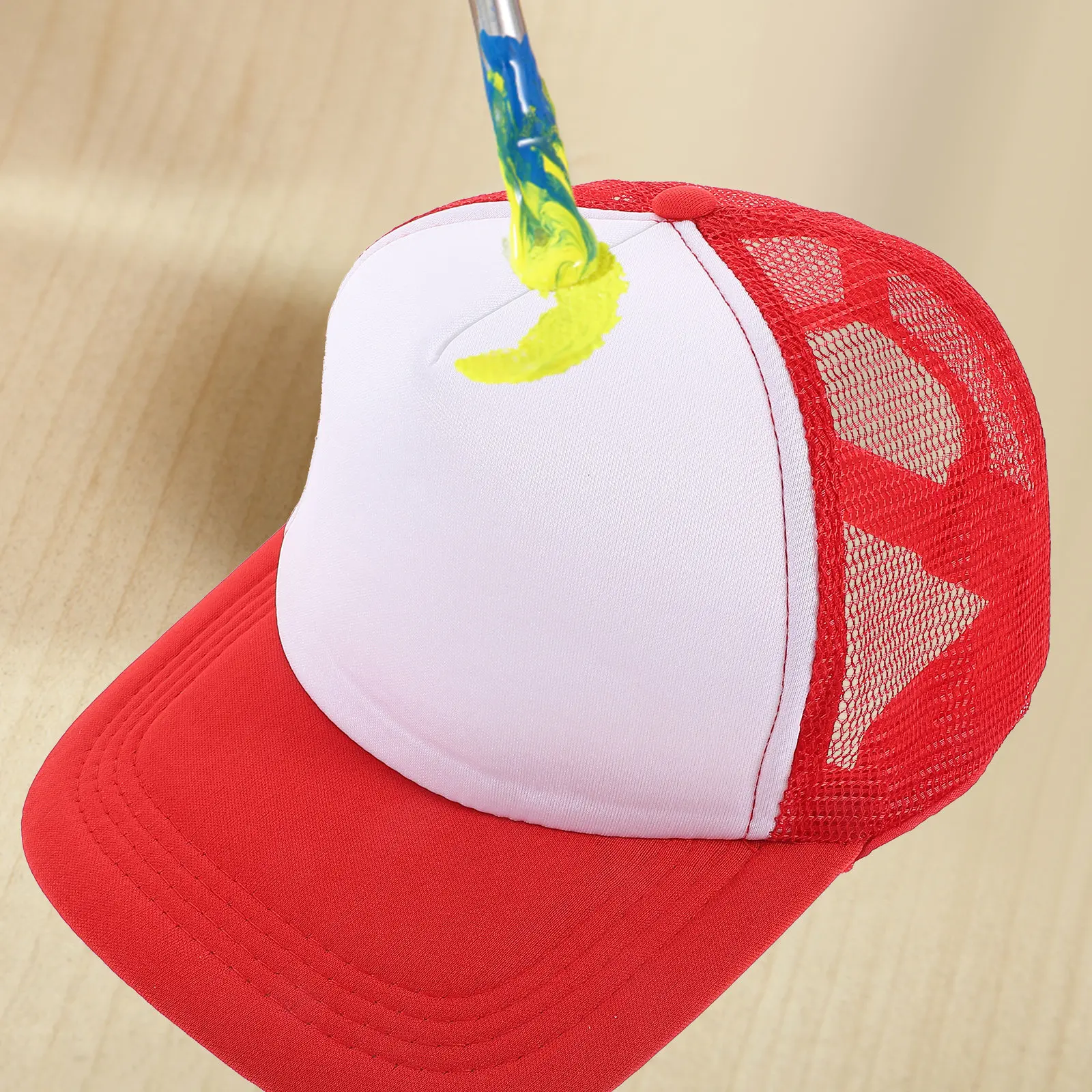 10pcs Blank Mesh Baseball Hats for DIY Heat Transfer – Lightweight, Breathable Sublimation Caps for Camping, Fishing