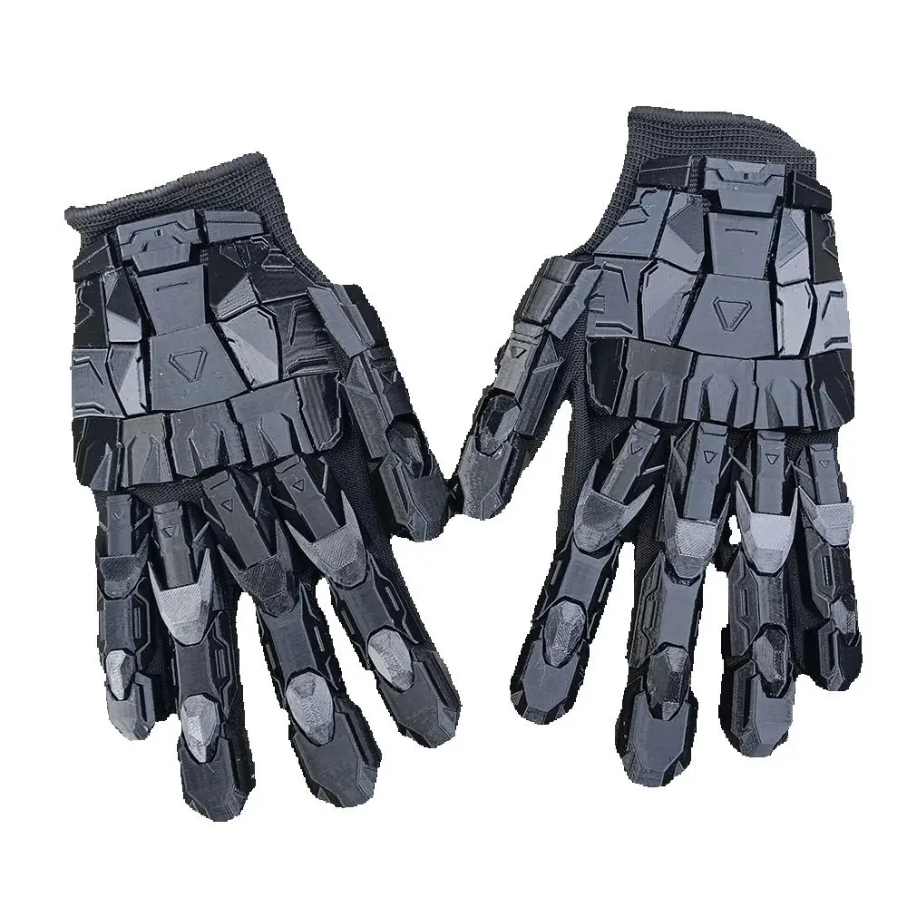 3D-Druck Handgefertigte Klebende Punk-Mechanische Handschuhe Vintage Gothic Tragbare Handschutzrüstung Unisex Techwear Cosplay Exoskelett-Handschuhe – Detail 2