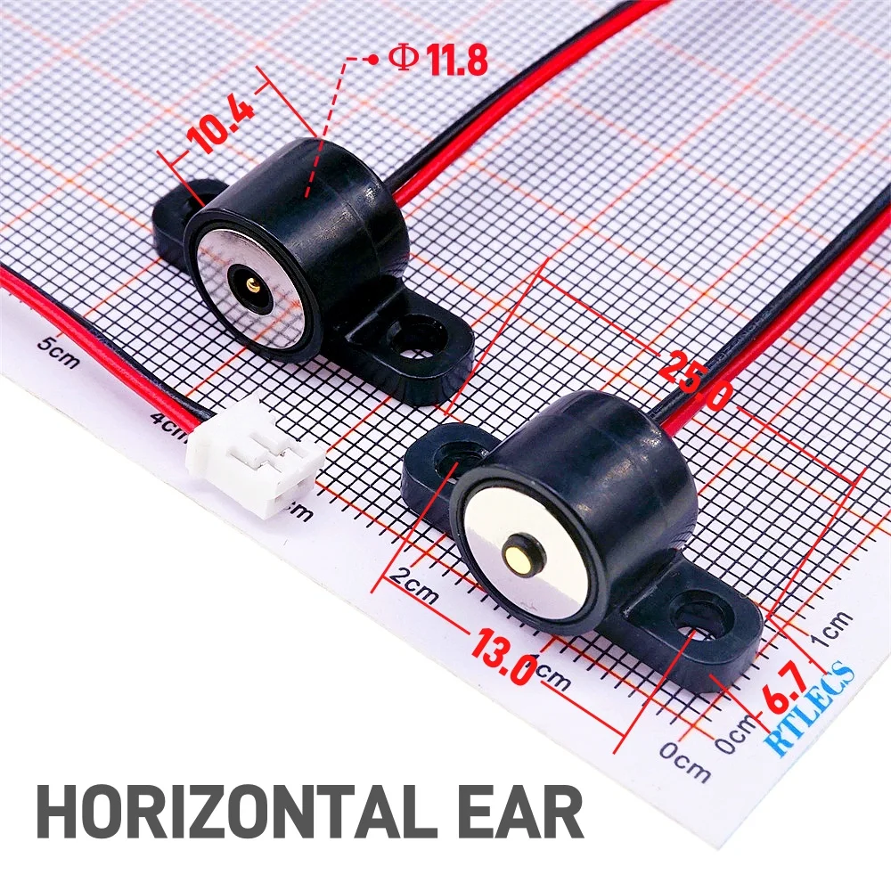 1Set Runde Horizontale Montage Löcher 3A Strom Wasserdichte Magnetische Pogo Pin Stecker Power Ladegerät USB Kabel Männlich Weiblich – Detail 3
