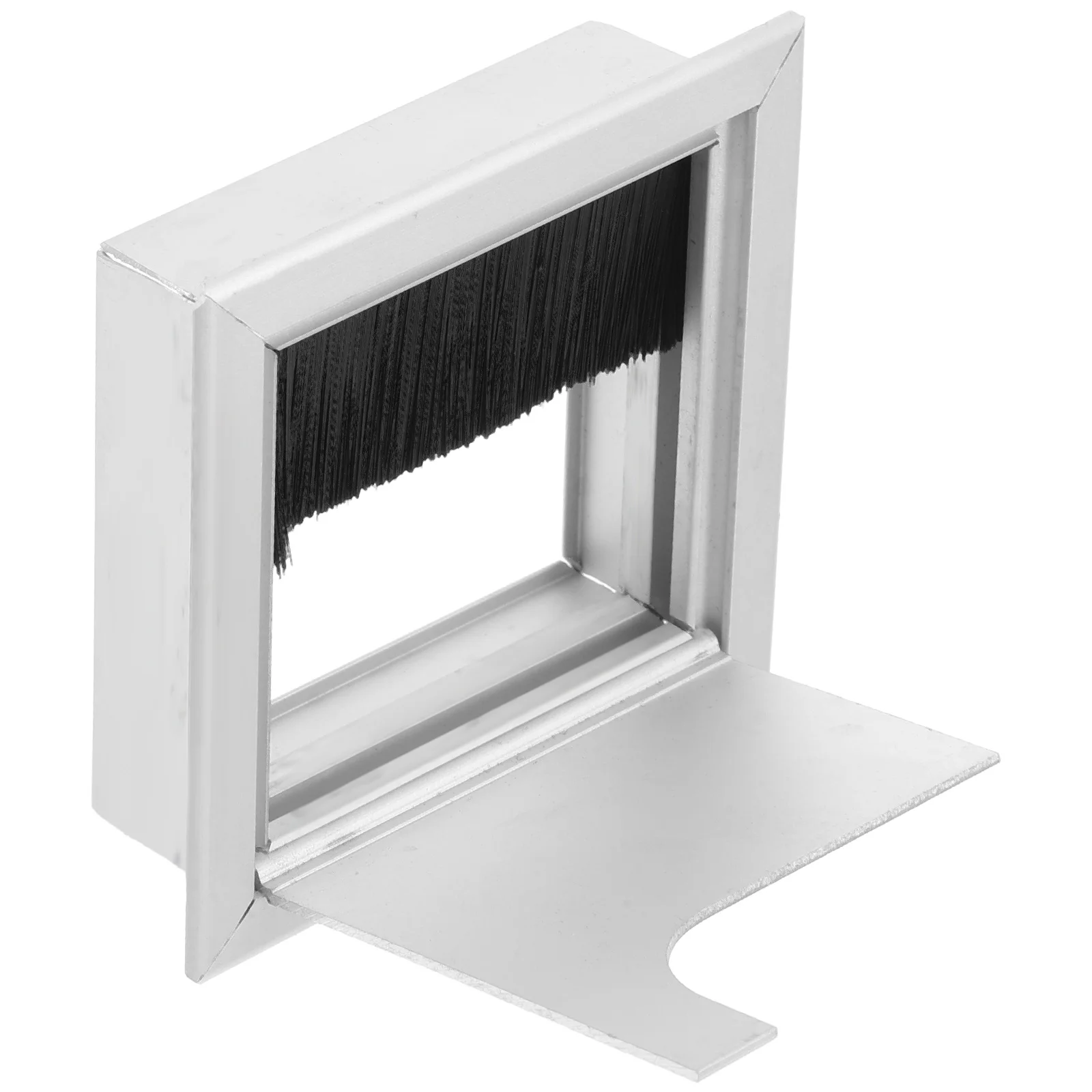 

Aluminum Alloy Box 80x80mm Desk Grommet Manage Cables Computer Table Hole Cover Cord Organizer Home Office Hardware