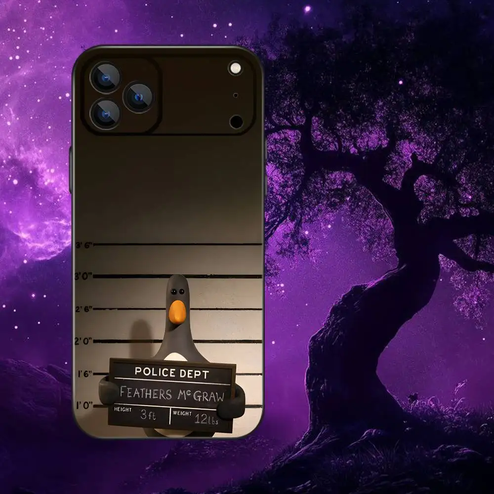 حافظة هاتف F-Feathers M-McGraw لهاتف iPhone 17,16,15,14,13,12,Pro,Max,Plus,E,SE4,Air,Mini Black Soft Box