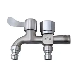Double water expansion tap for washing machine, mop pool tap, outdoor garden, 1pc, 1pc 8 Main Sales Laundry Tap - №1
