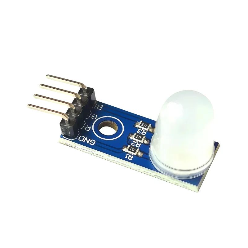 RGB light-emitting diode module, three-color light-emitting diode module, 10mm, ordinary cathode fog, 5V
