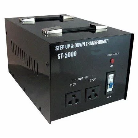 Hot! 5000W Heavy Duty Step Up and Down Voltage Converter 110V/220V Power Transformer with Circuit Breaker Protection