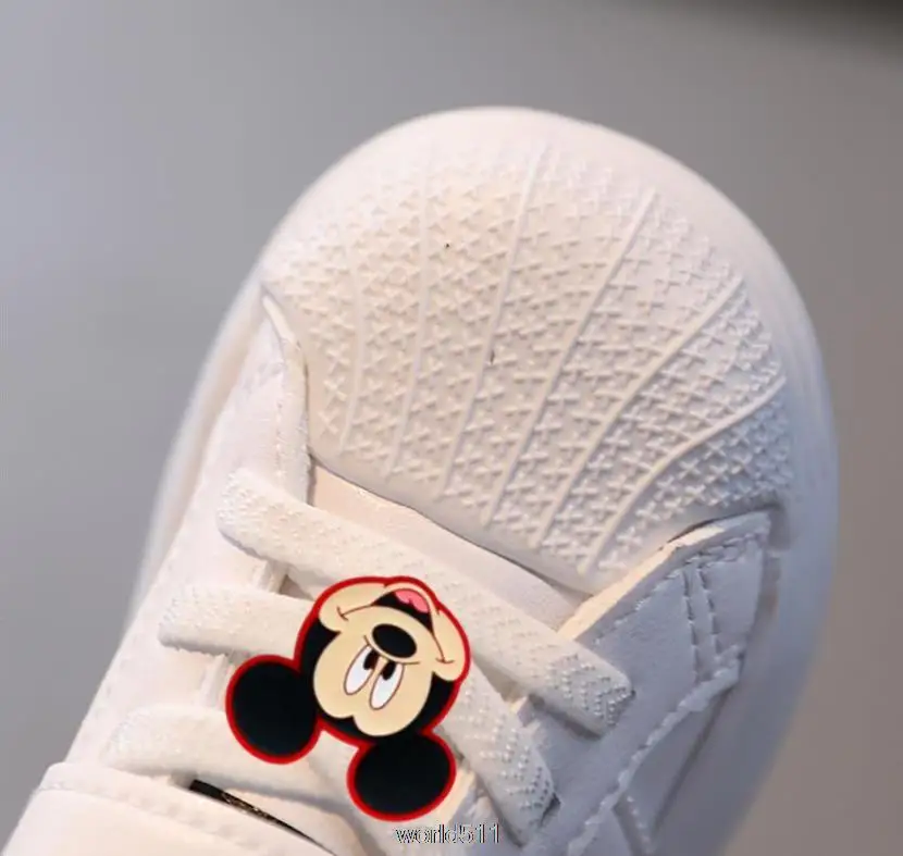 Disney Mickey Mouse Toddler Children Sneakers Boys Sports Shoes Tennis Sneaker Soft Girl White Flats Casual Kids Running Shoes