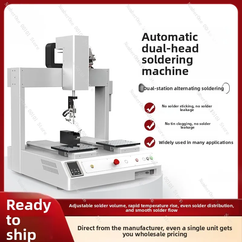 Automatic Soldering Machine PCB Circuit Board Soldering Machine Fully Automatic Four-Axis Dual Platform Factory-Specific Spot We