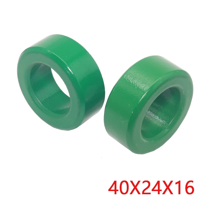 【1PCS】40*24*16mm Green Anti Interference Jamming Filter Magnetic Ring Inductor Mn-Zn Toroidal Ferrite Iron Core