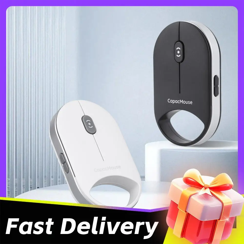 

Беспроводная перезаряжаемая мини-мышь с емкостным сенсором, USB-приемником и 4 регулируемыми уровнями DPI для ПК, ноутбуков и настольных компьютеров