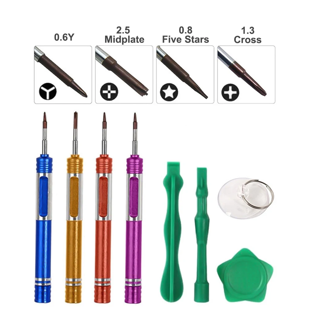 10 In 1 Mini Screwdriver Screw Driver for Phone DIY Mobile Phone Disassembly Repair Mobile Tools Kit for Iphone/Xiaomi/Huawei