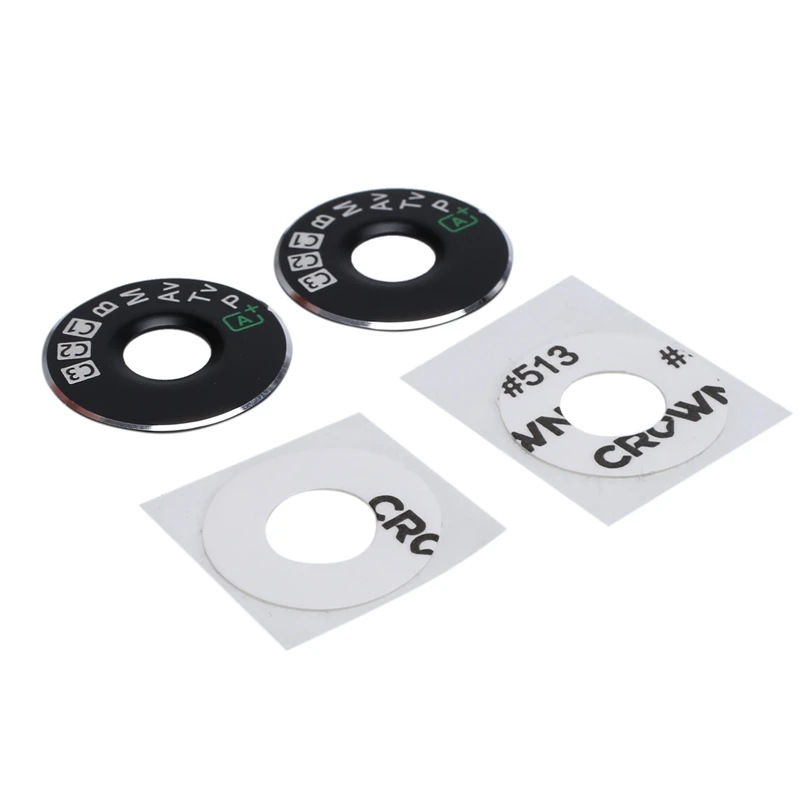 

2 Turntable Top Cover Buttons For Canon 5D3 Mode Dial Turntable SMD Label Nameplate With Adhesive