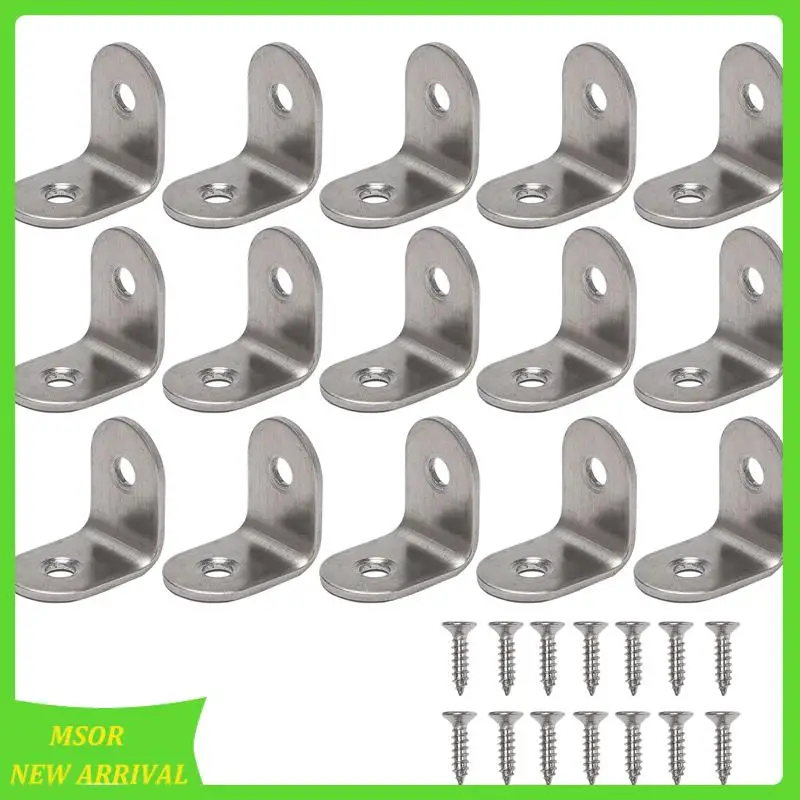 

Doings!40PCS L Bracket Corner With 80PCS Screws, Corner Bracket, Angle Bracket Fastener For Wood Furniture Bedframe Cabinet