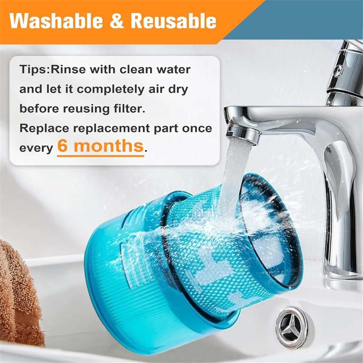 

A26P Gen 5 Filter Replacement for Dyson Gen 5 Cordless Stick Vacuum Cleaner Parts, 2 Pack