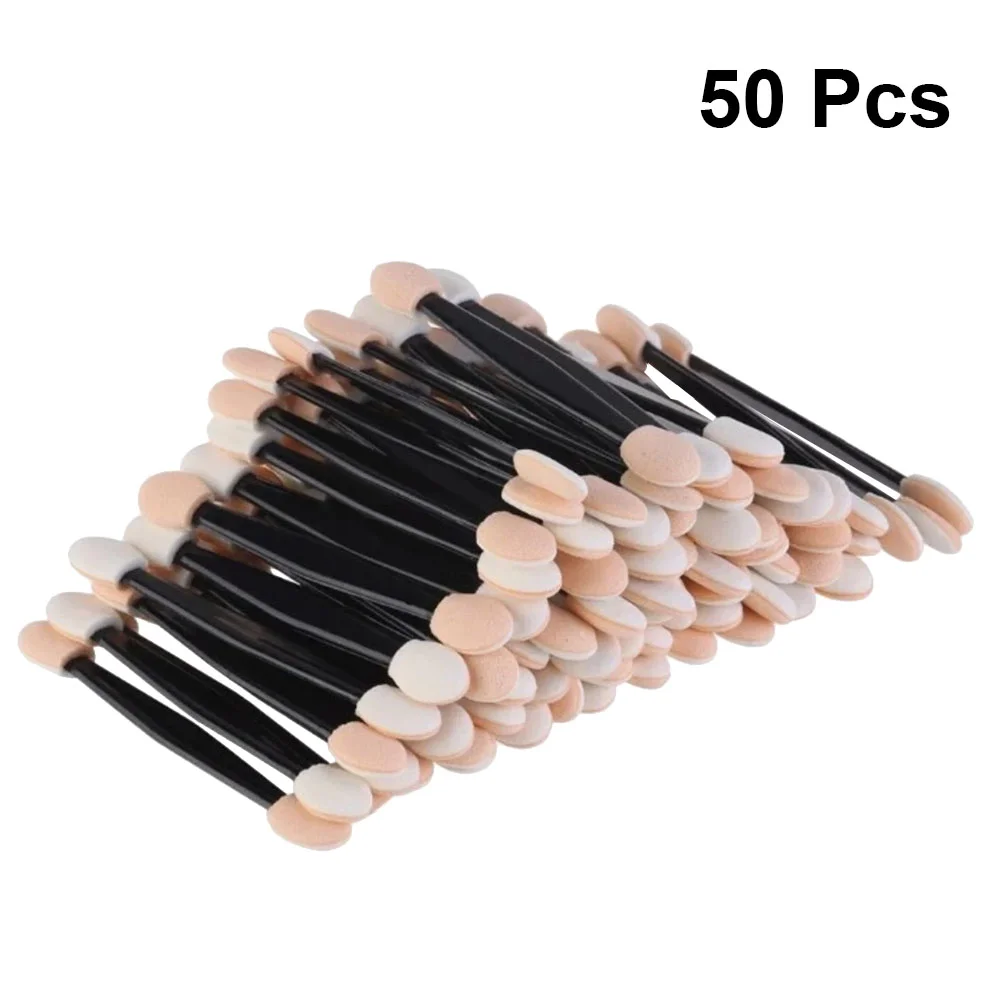 50 stuks kleine oogschaduw sponzen concealer borstel kleurrijke oogschaduw palet borstels make-up tools toepassing mini