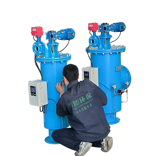 15-1800 m 3/h Flow Rate Automatic Backwash Brush Self Cleaning Water Filter for Liquid Filtration