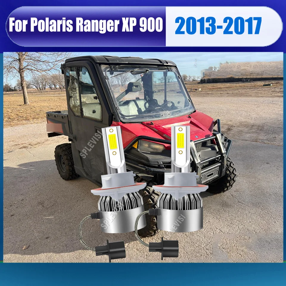 

9008 H13 LED Headlight Bulbs-ensuring perfect beam pattern and 360° lighting For Polaris Ranger XP 900 2013 2014 2015 2016 2017