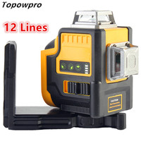 For DeWALT 20V Battery 12 Lines Laser Level 3D Horizontal & Vertical Green Beam Light Multi-Line Lasers Meter Construction Tools
